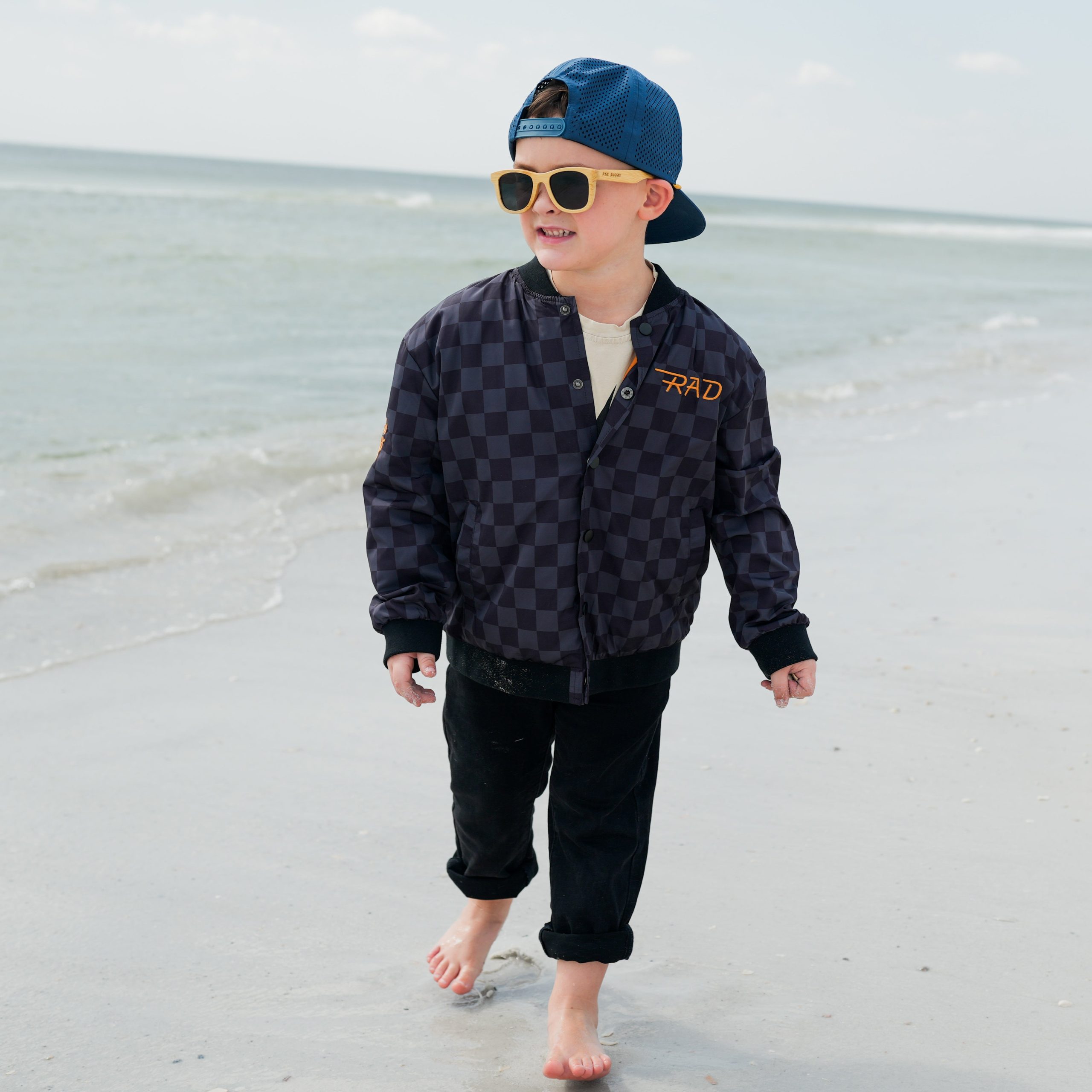 LITTLE RAD THINGS BOY'S WATERPROOF LETTERMAN JACKET - Image 13