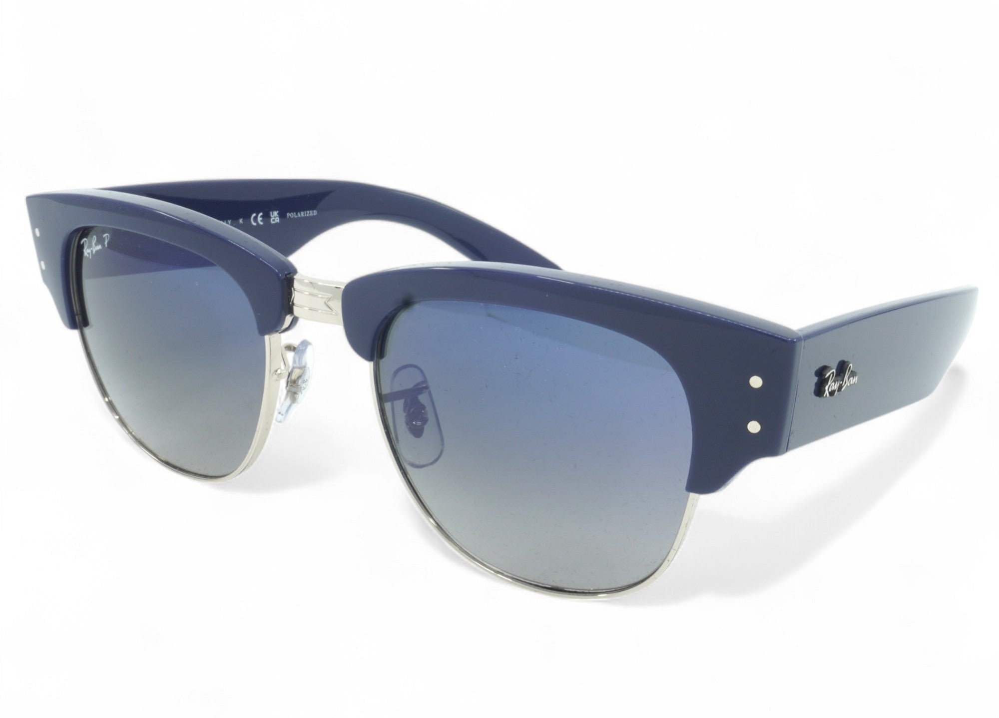 Ray-Ban Unisex Ray Ban Mega Clubmaster Polarized Sunglasses - Rb0316S-136678_53 - Image 2