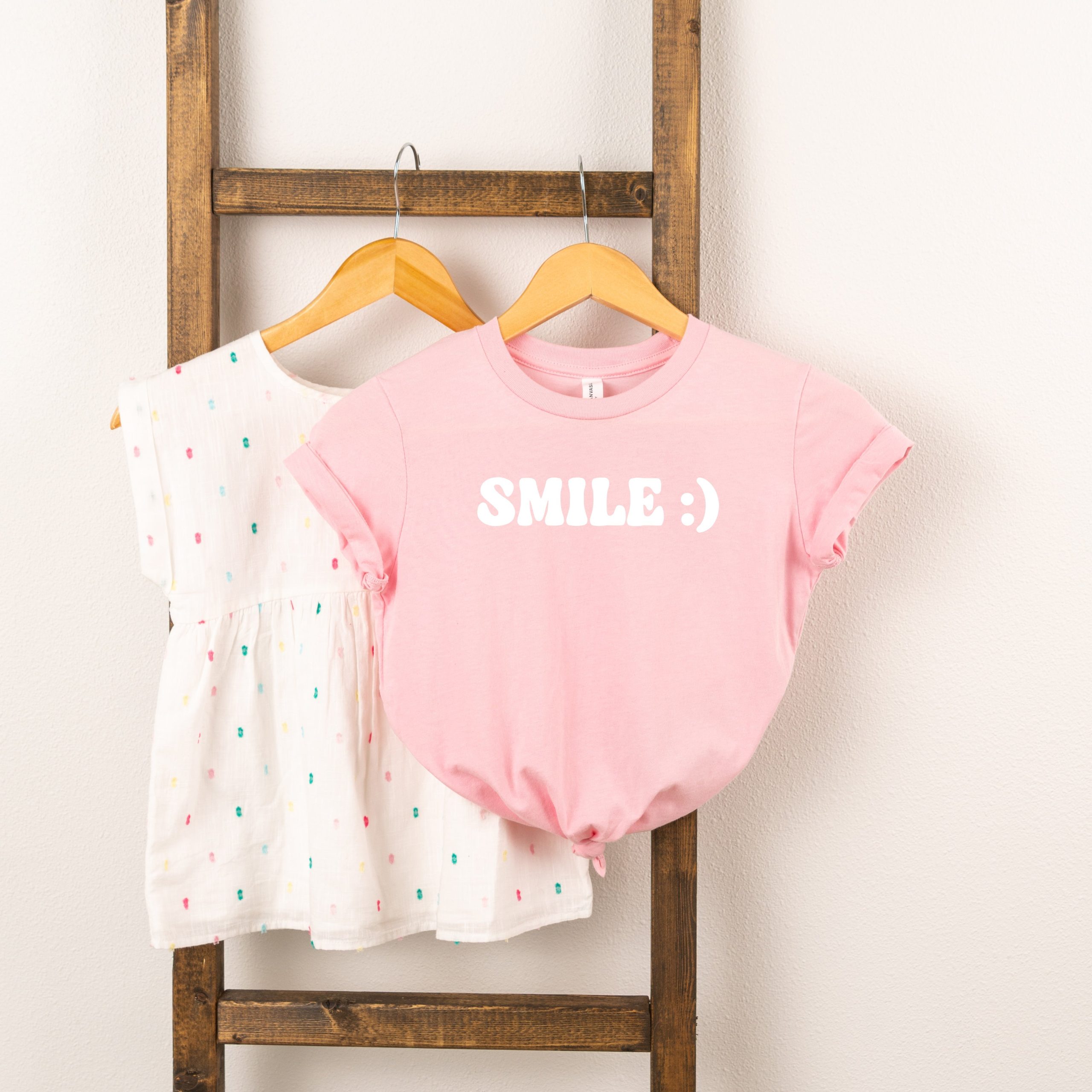 The Juniper Shop Toddler Smile Emoji Short Sleeve Crew Neck - Image 3