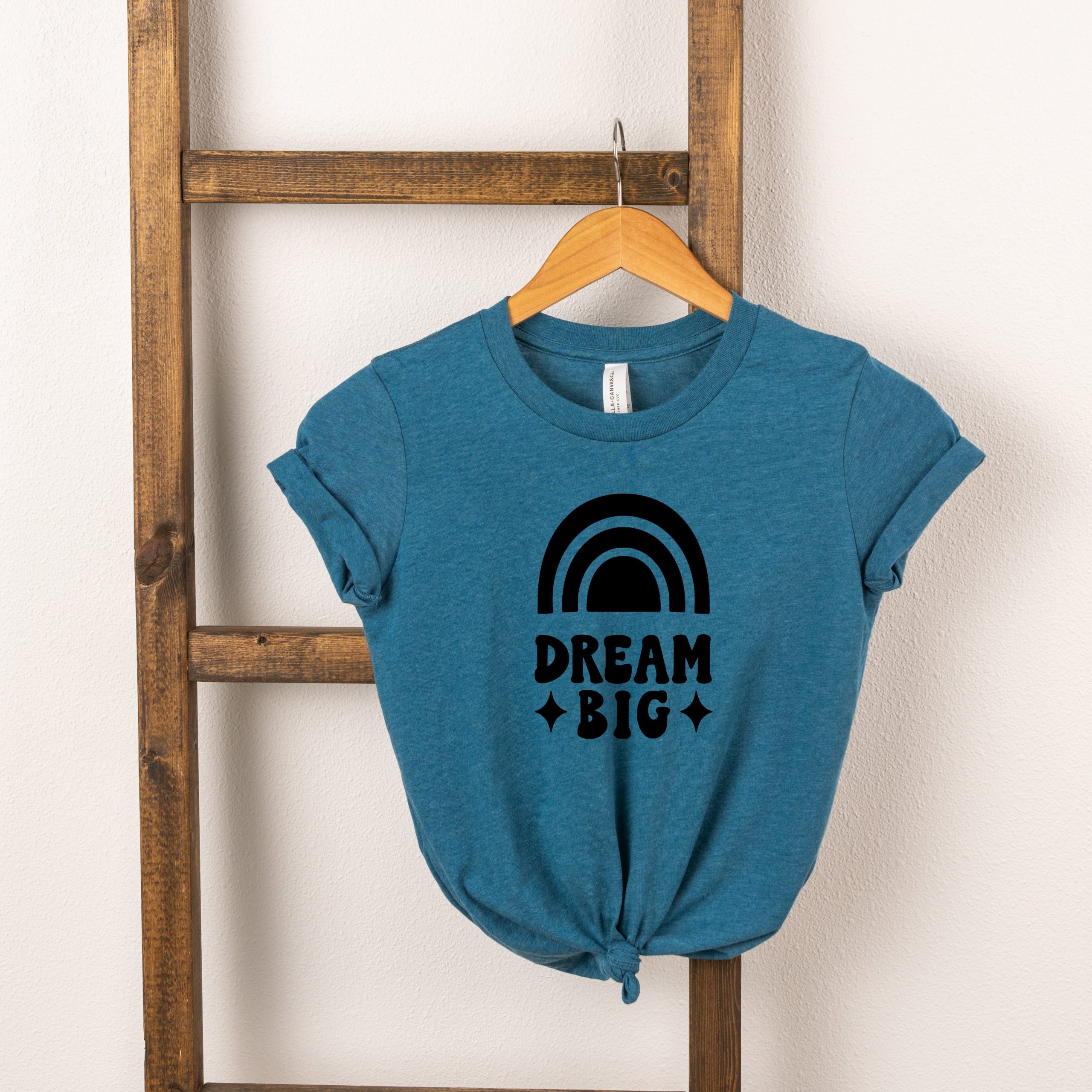 The Juniper Shop Toddler Dream Big Rainbow Short Sleeve Crew Neck - Image 3