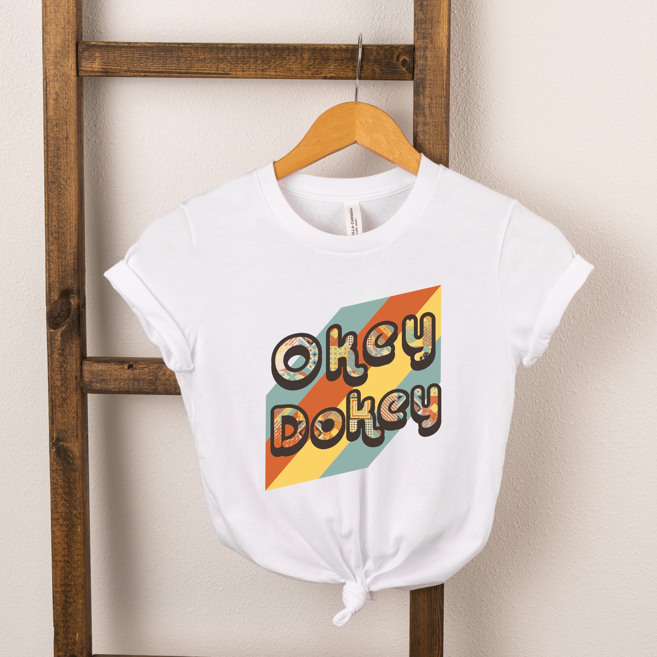 The Juniper Shop Toddler Okey Dokey Colorful Short Sleeve Crew Neck - Image 2