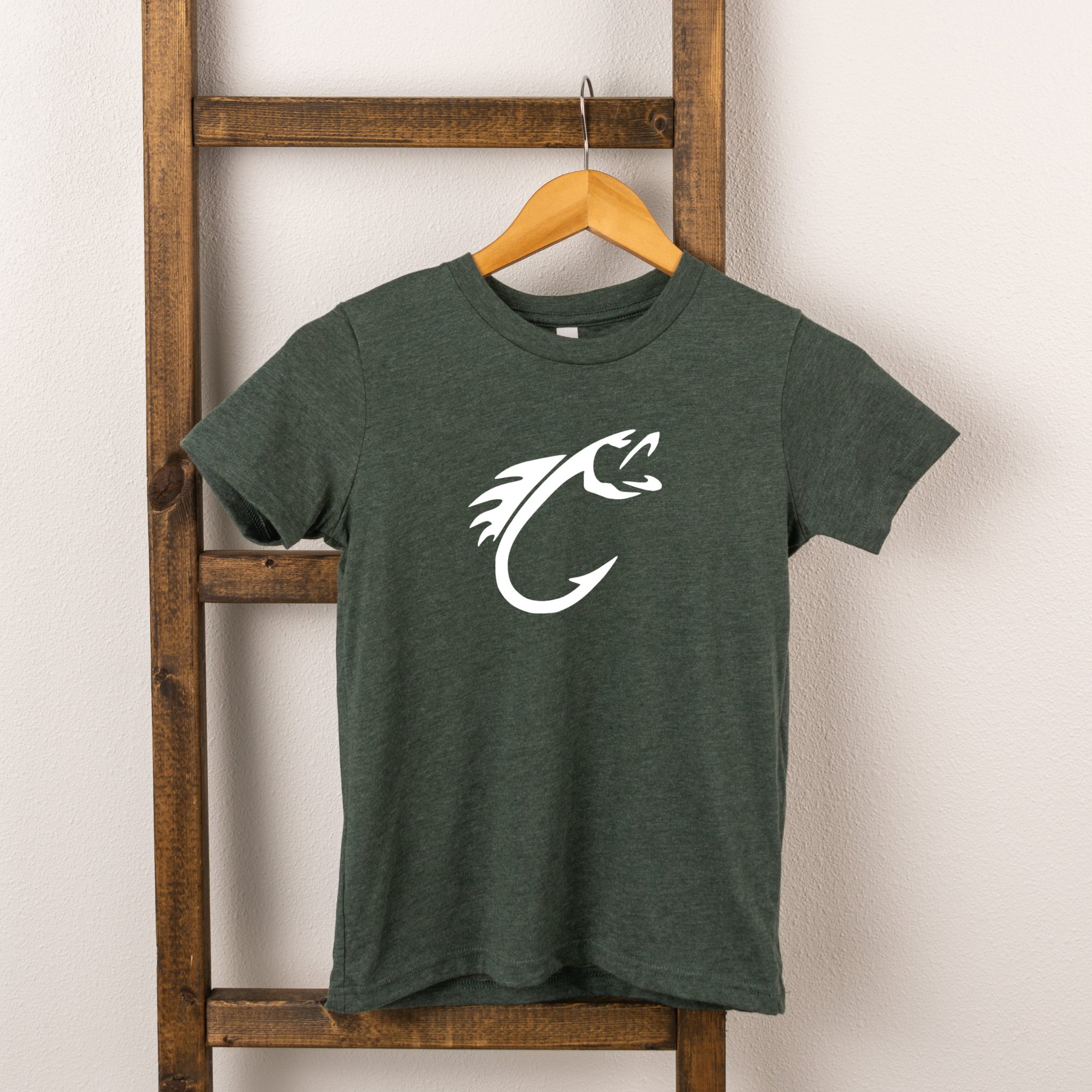 The Juniper Shop Toddler Fish Hook Short Sleeve Crew Neck