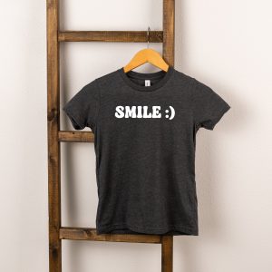 The Juniper Shop Toddler Smile Emoji Short Sleeve Crew Neck