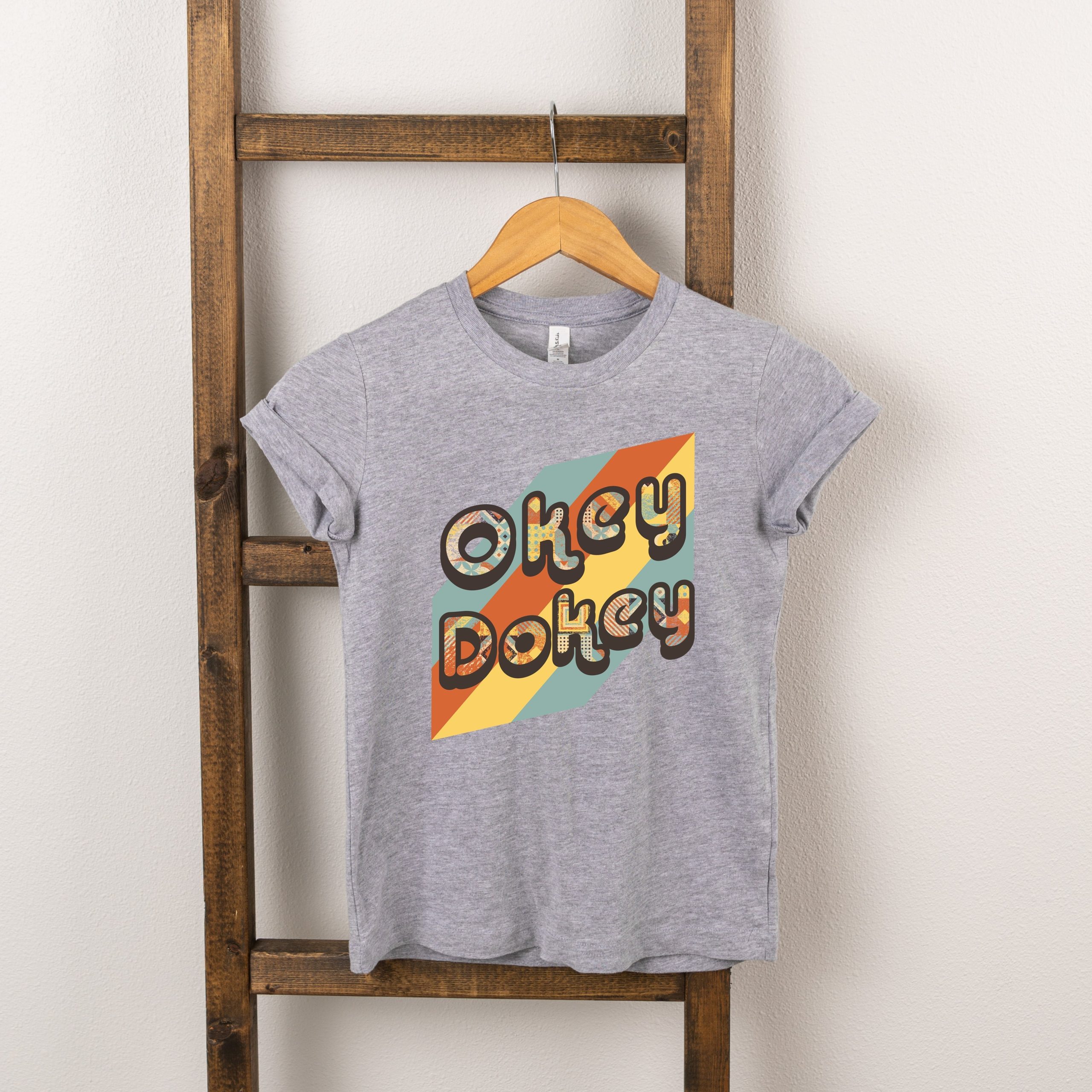 The Juniper Shop Toddler Okey Dokey Colorful Short Sleeve Crew Neck