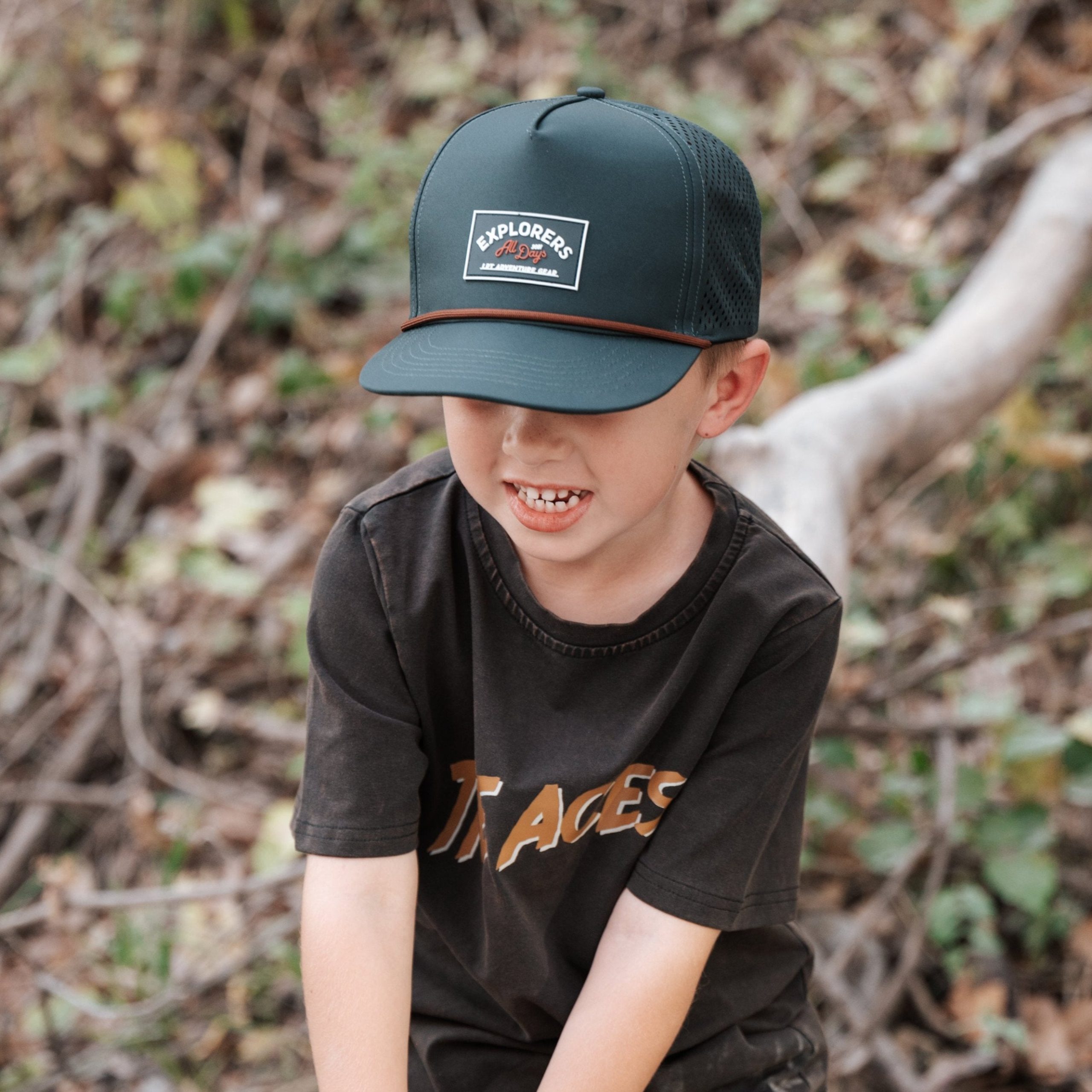 LITTLE RAD THINGS BOY'S WATERPROOF LRT EXPLORER SNAPBACK HAT - Image 8