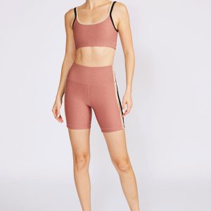 Cream Yoga Women's Drew biker shorts dusty pink