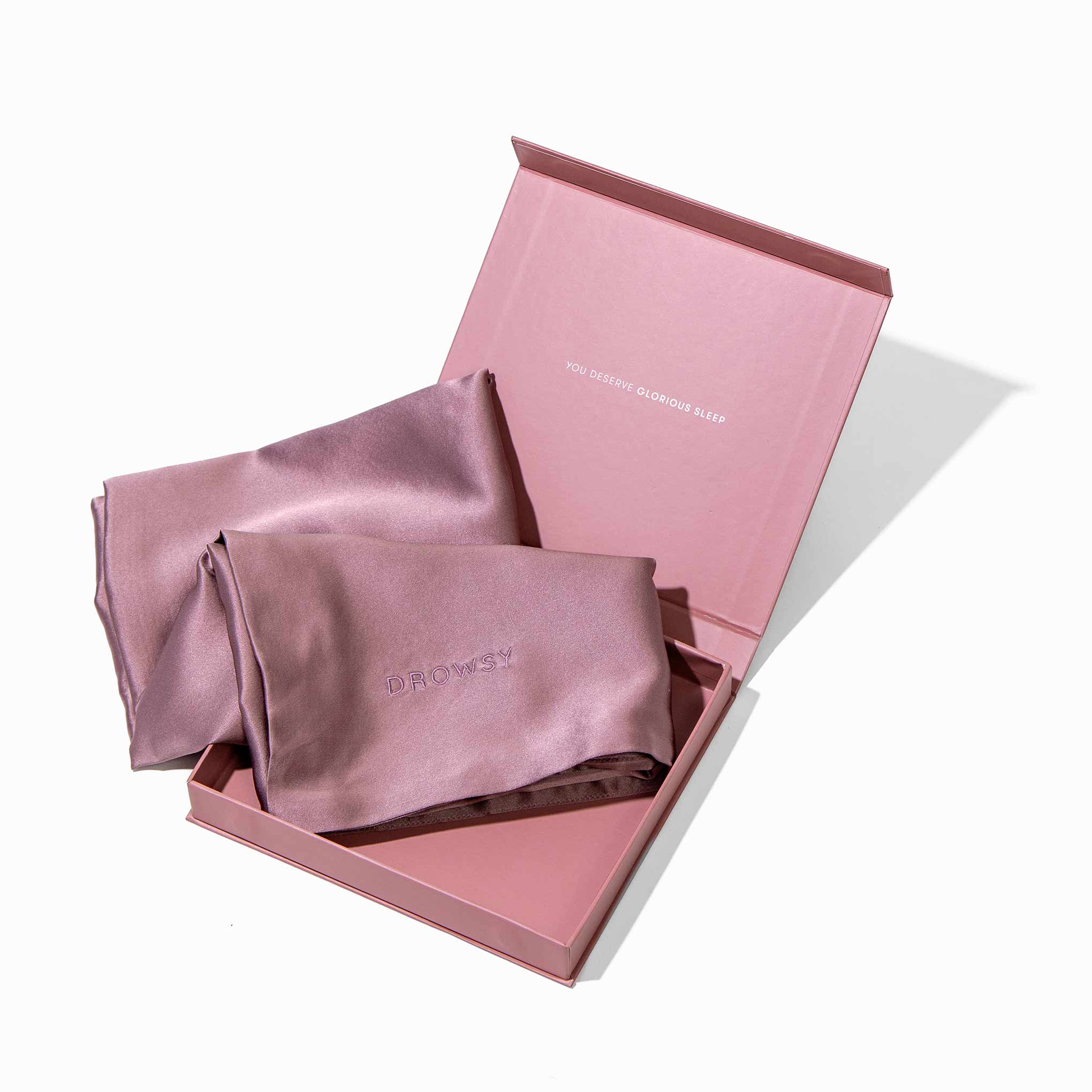 Drowsy Sleep Co. Damask Rose Silk Pillowcase - Image 6