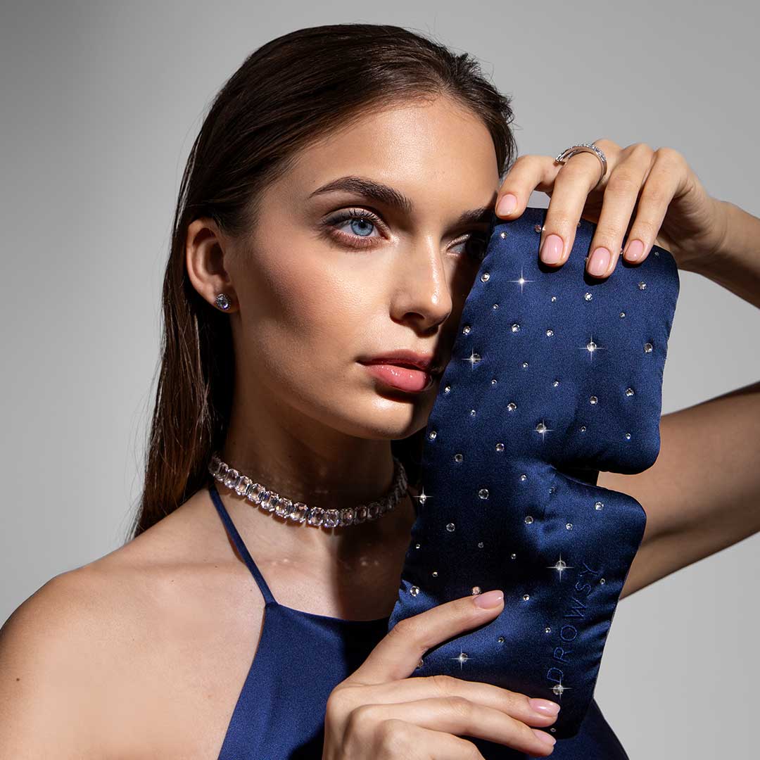 Drowsy Sleep Co. Silk Sleep Eye Mask Crystals by Swarovski? - Image 8