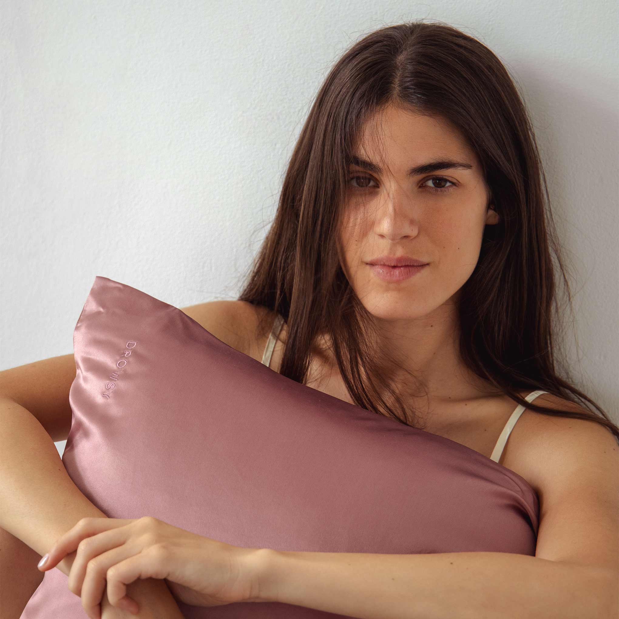 Drowsy Sleep Co. Damask Rose Silk Pillowcase - Image 3