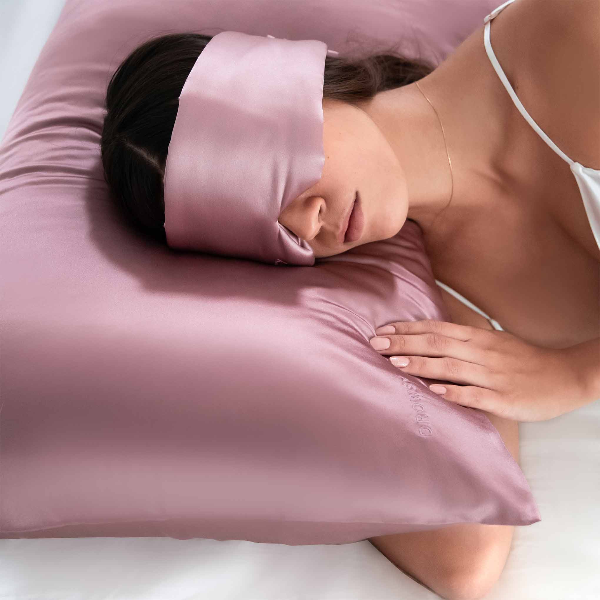 Drowsy Sleep Co. Damask Rose Silk Pillowcase - Image 4
