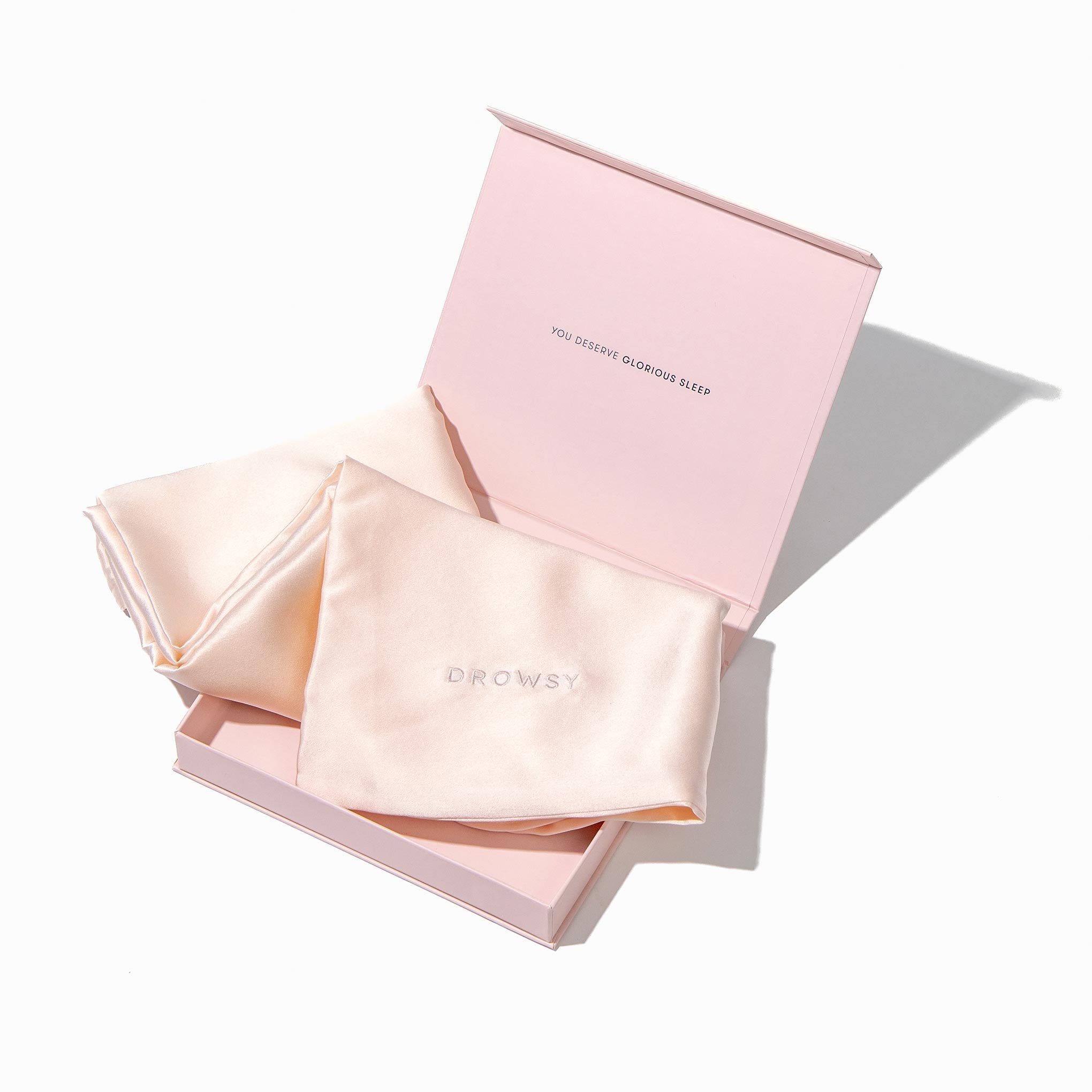 Drowsy Sleep Co. Sunset Pink Silk Pillowcase - Image 7