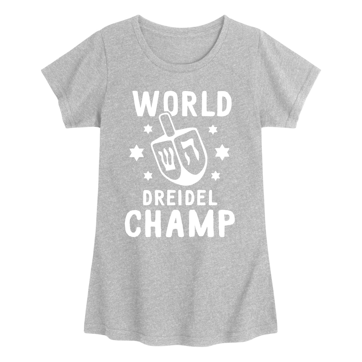 Instant Message - World Dreidel Champ - Youth Girls Short Sleeve T-shirt
