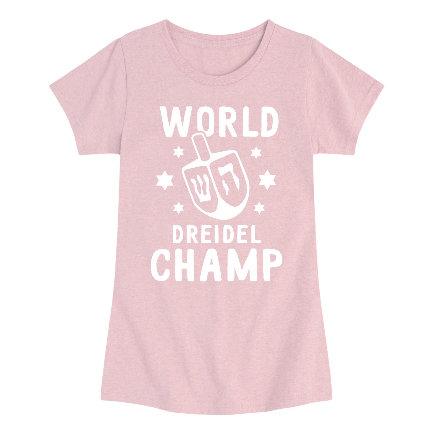 Instant Message - World Dreidel Champ - Youth Girls Short Sleeve T-shirt - Image 2
