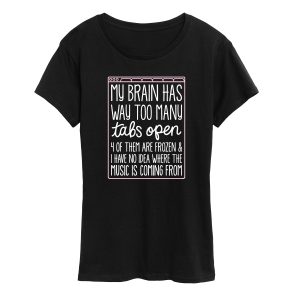 Instant Message - Too Many Tabs Open - Women's Short Sleeve Graphic T-shirt