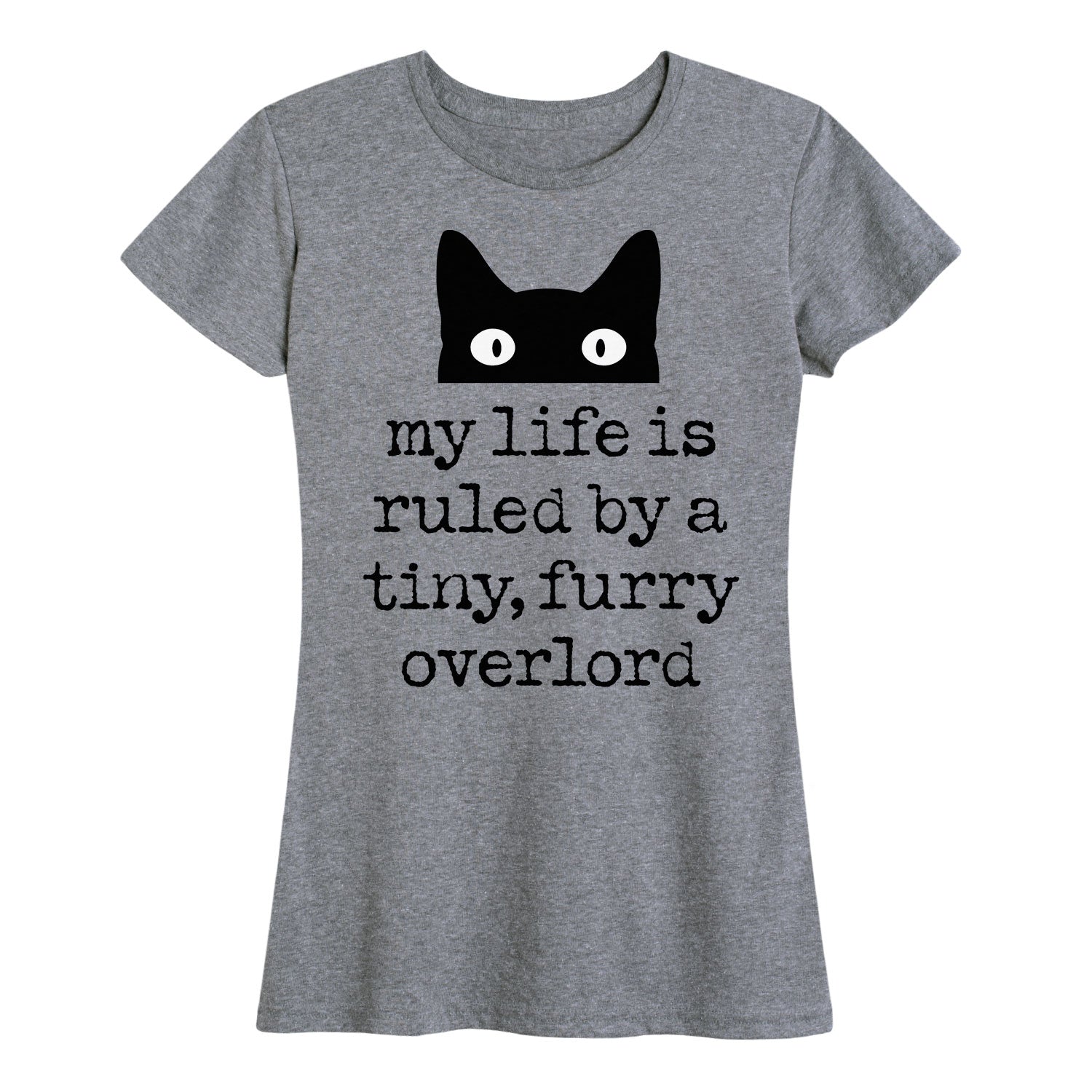 Instant Message - Life Ruled By Tiny Overlord Cat - Women's Short Sleeve Graphic T-Shirt - Image 2