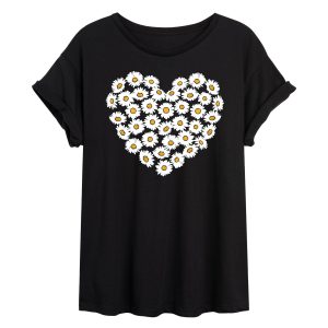 Instant Message - Daisy Heart - Women's Graphic T-shirt
