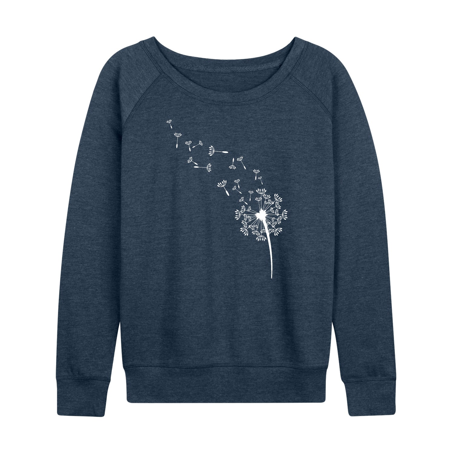 Instant Message - Dandelion Seeds - Women's French Terry Long Sleeve Pullover - Image 3