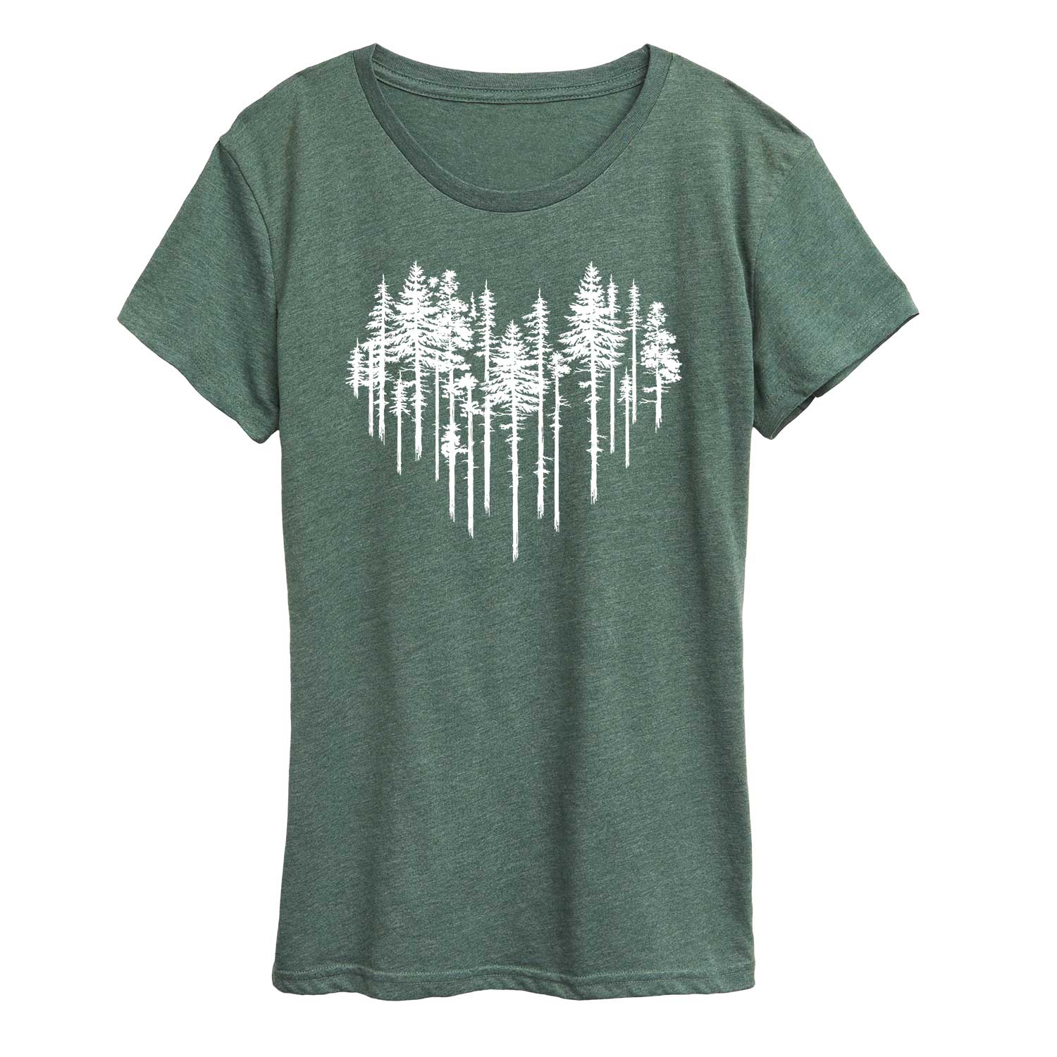 Instant Message - Heart Trees -Women's Short Sleeve Graphic T-shirt - Image 3