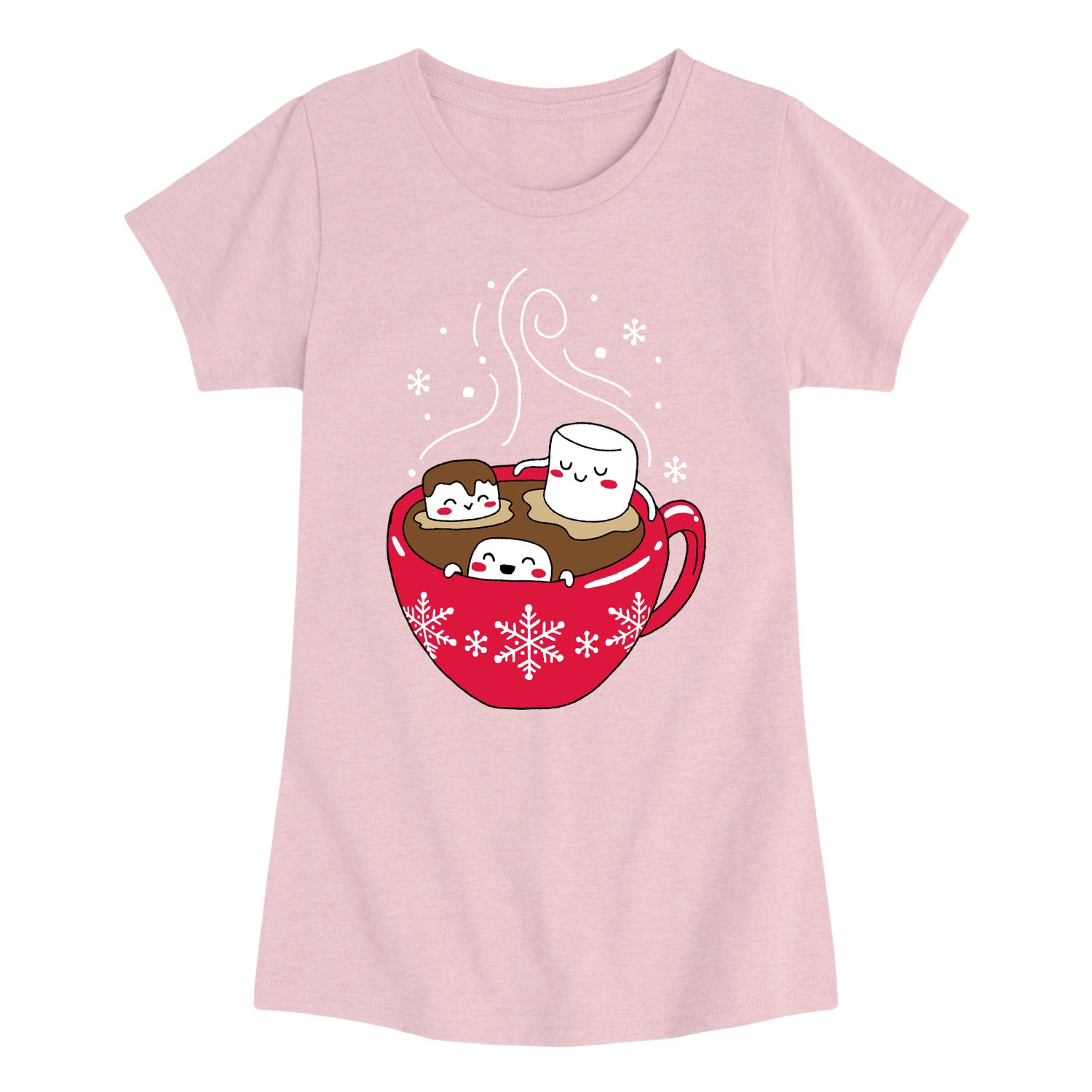 Instant Message - Marshmallow Hot Tub - Youth Girls Short Sleeve T-shirt