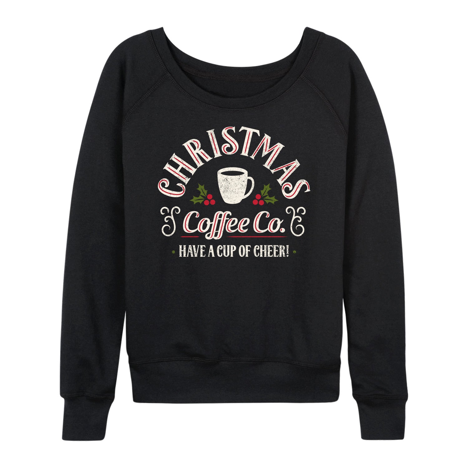Instant Message - Christmas Coffee Co - Women's French Terry Long Sleeve Shirt