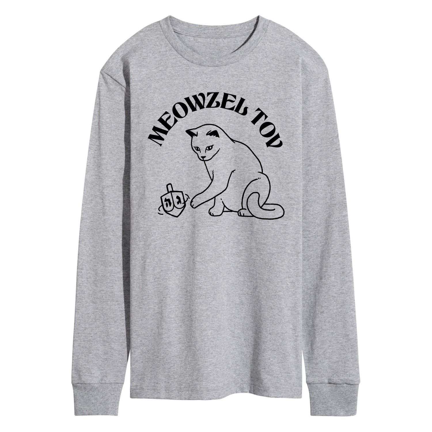 Instant Message - Meowzel tov - Men's Long Sleeve Graphic T-shirt
