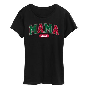 Instant Message - Mama Claus Varsity - Women's Short Sleeve Graphic T-shirt