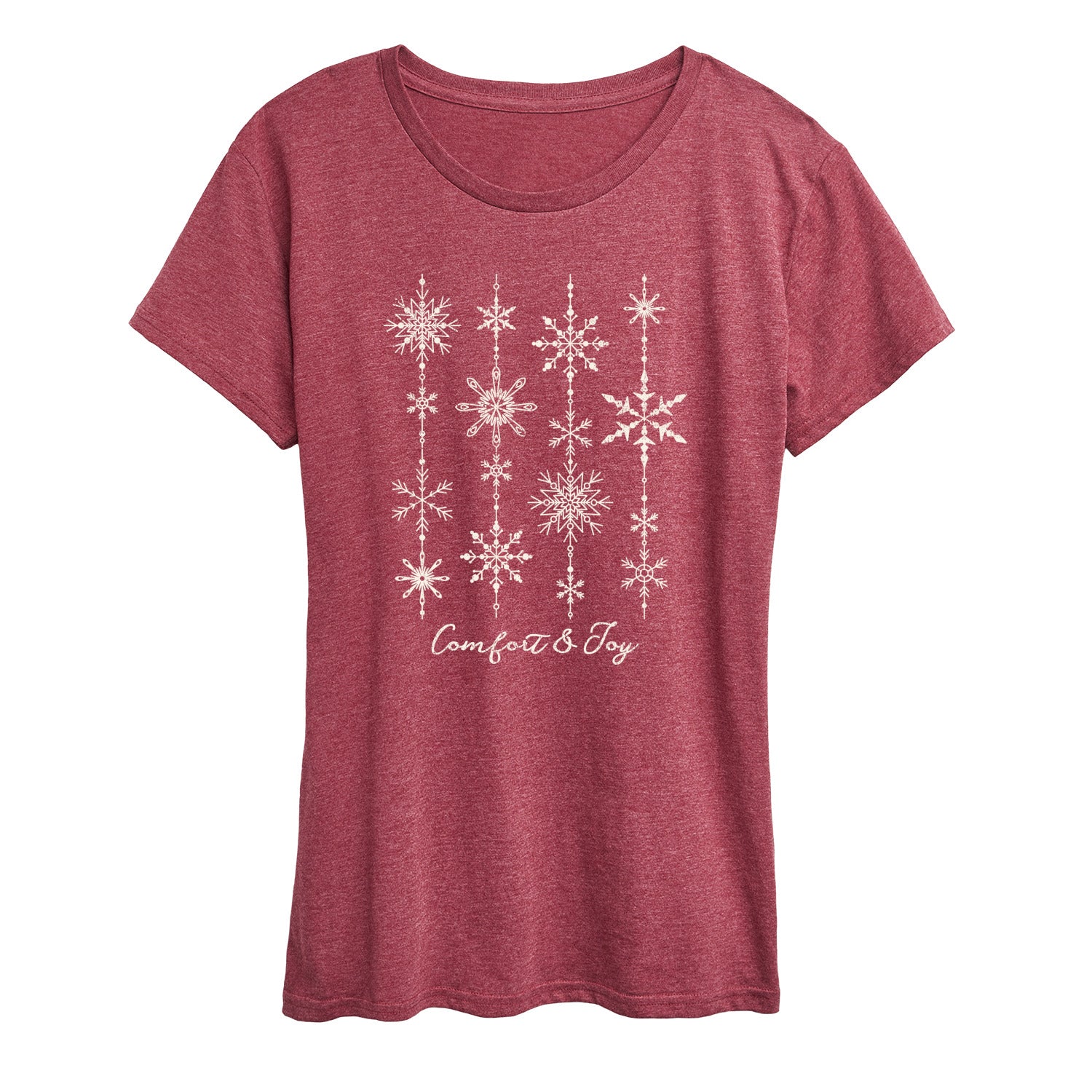 Instant Message - Comfort and Joy Snow - Women's Short Sleeve Graphic T-shirt