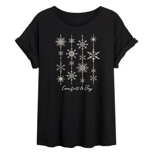 Instant Message - Comfort and Joy Snow - Womens Graphic T-shirt