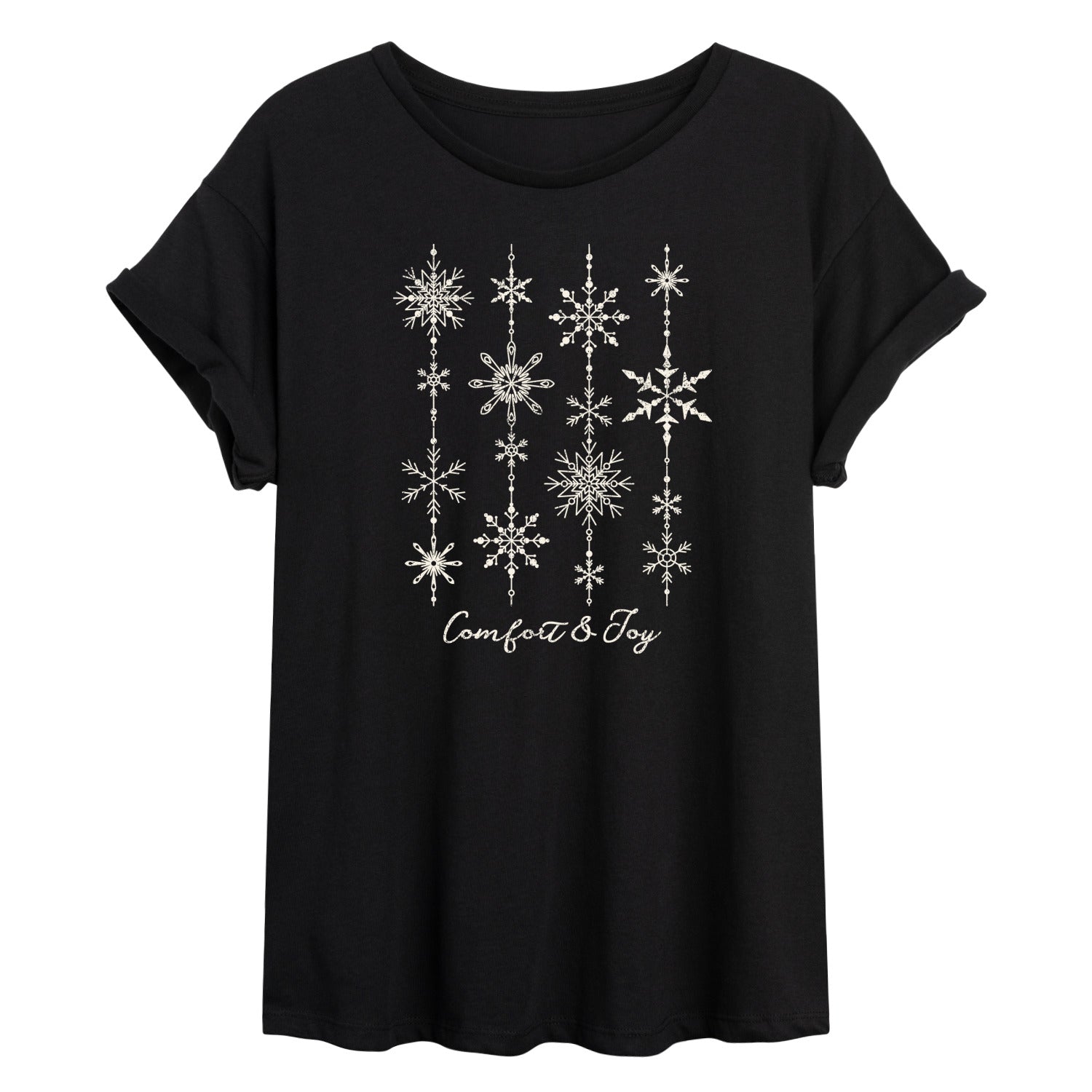 Instant Message - Comfort and Joy Snow - Womens Graphic T-shirt