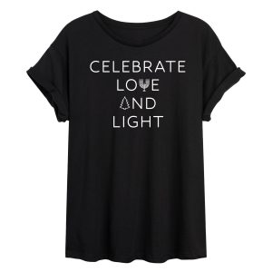 Instant Message - Celebrate Love And Light - Womens Graphic T-shirt