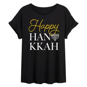 Instant Message - Happy Hanukkah - Womens Graphic T-shirt