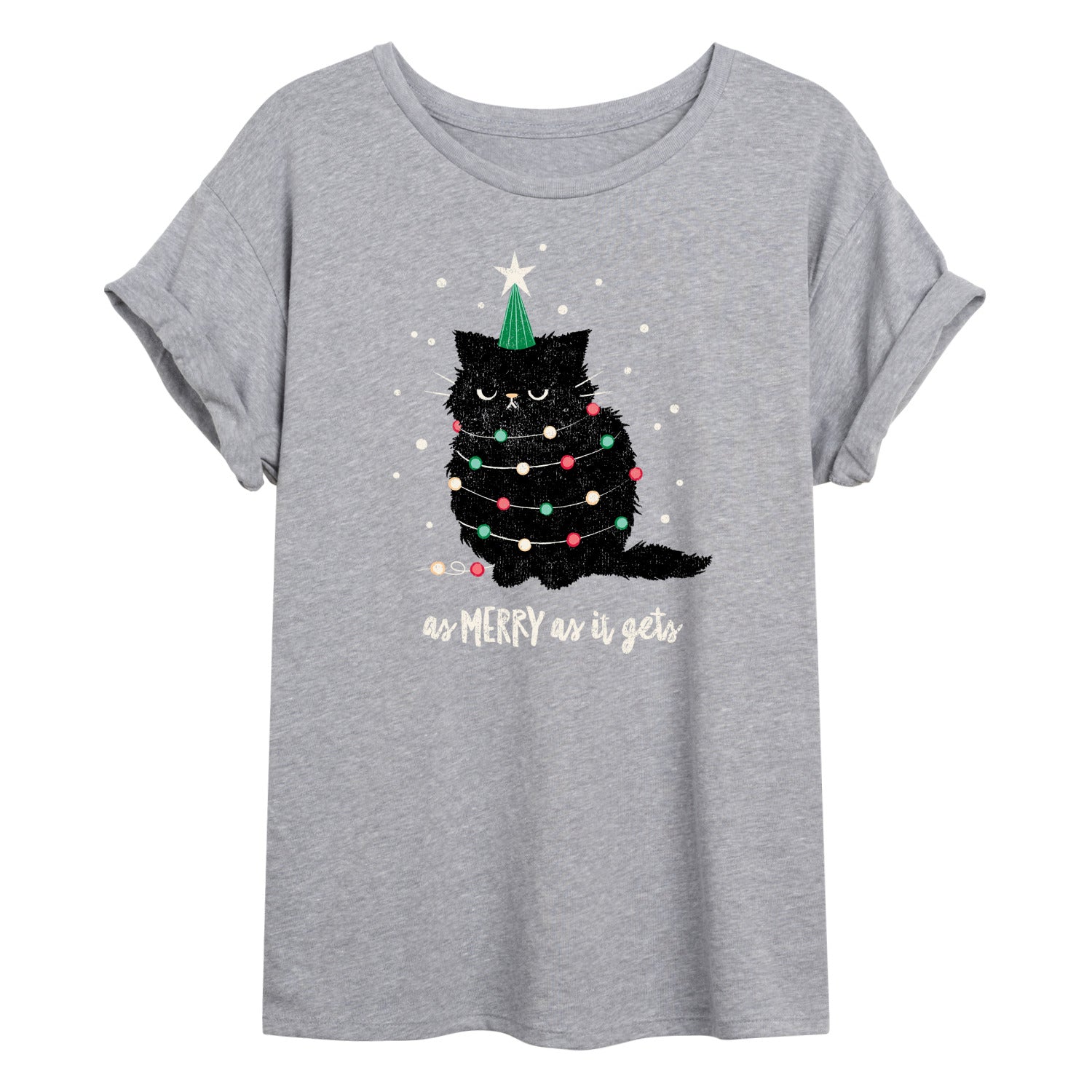 Instant Message - As Merry As It Gets - Womens Graphic T-shirt