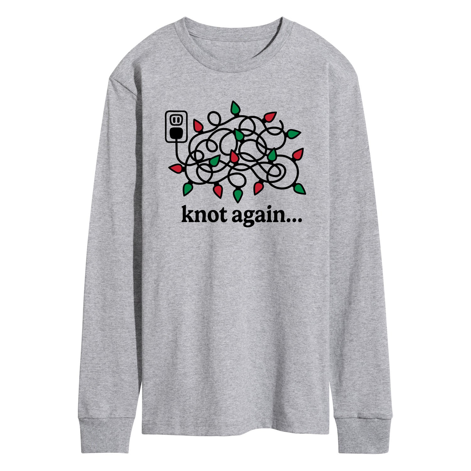 Instant Message - Knot Again Lights - Men's Long Sleeve Graphic T-Shirt