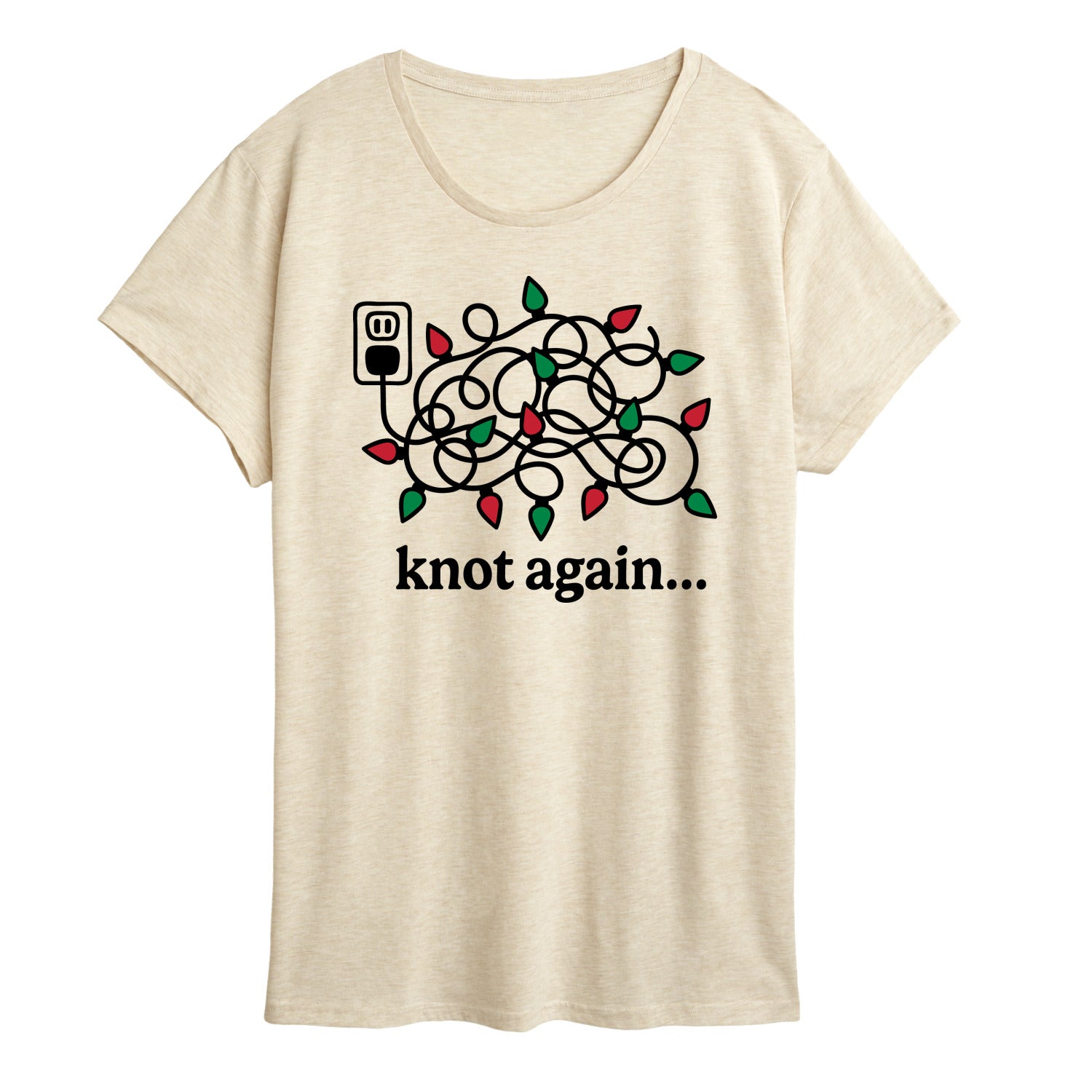 Instant Message - Knot Again Lights - Women's Short Sleeve Graphic T-shirt