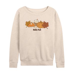 Instant Message - Hello Fall - Women's French Terry Long Sleeve Shirt