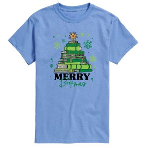 Instant Message - Merry Bookmas - Men's Short Sleeve Graphic T-Shirt
