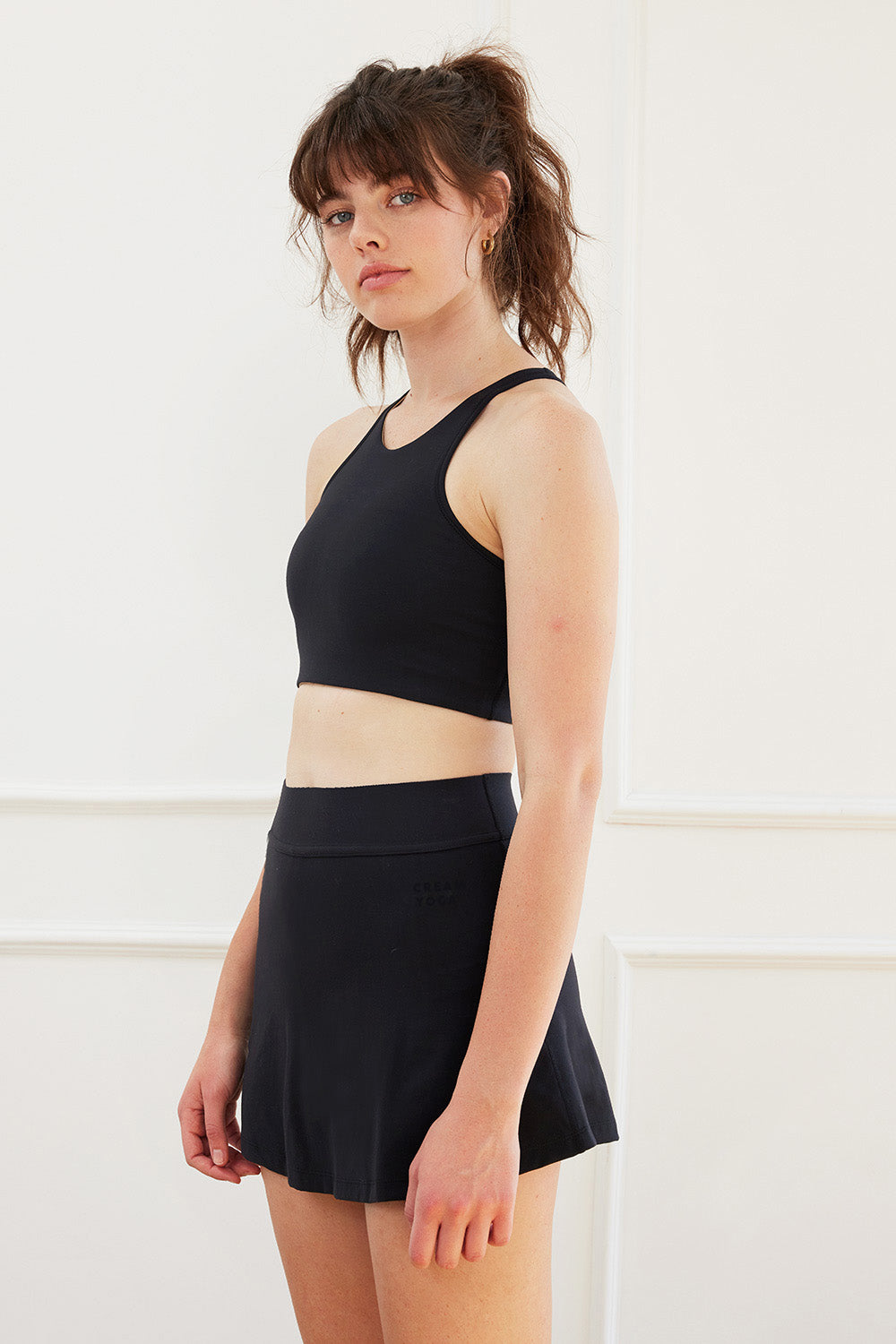 Cream Yoga Women's Evelyn skort black