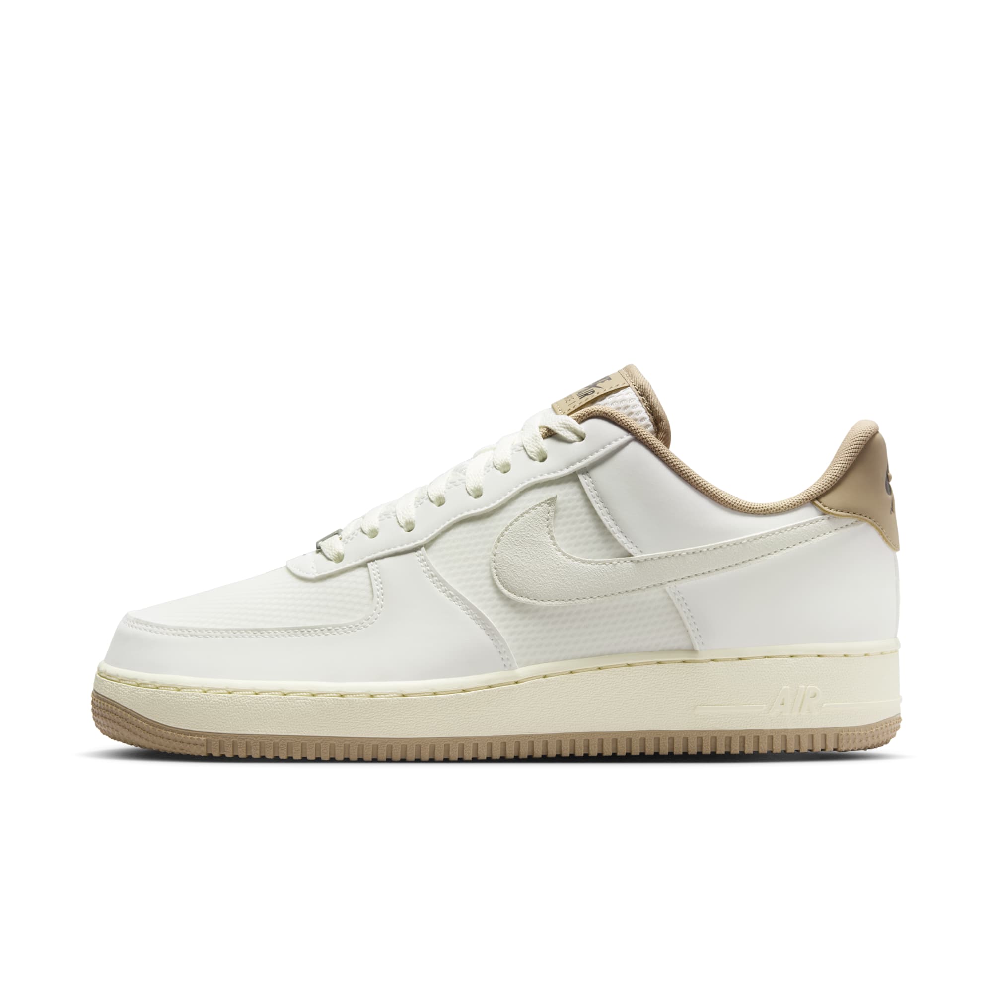 Nike Men's Air Force 1 Low '07 Lv8 'Summit White Khaki' - Fz5225-100 - Image 3