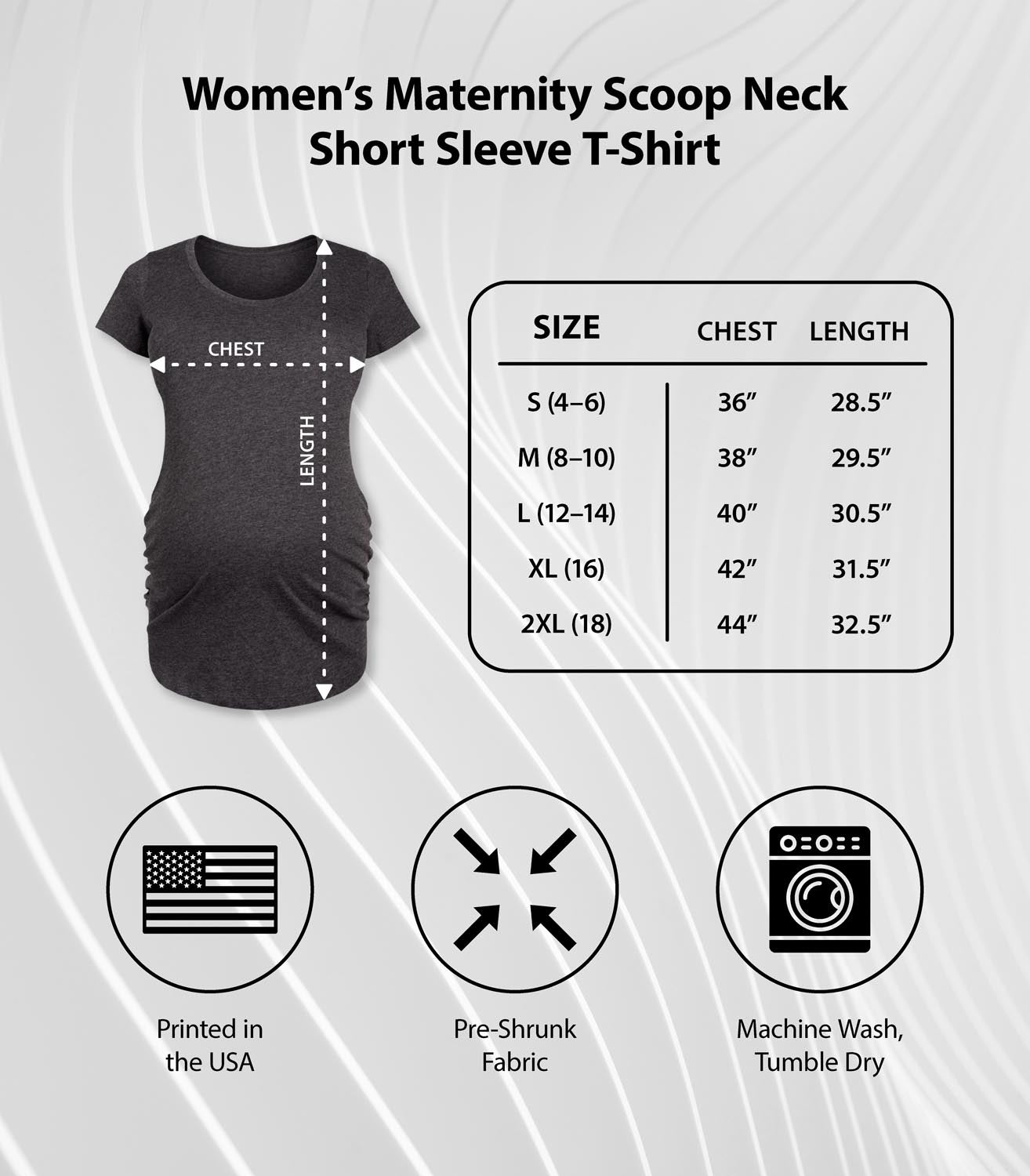 Instant Message - Merry Little Christmas - Maternity Scoop Neck Tee - Image 3