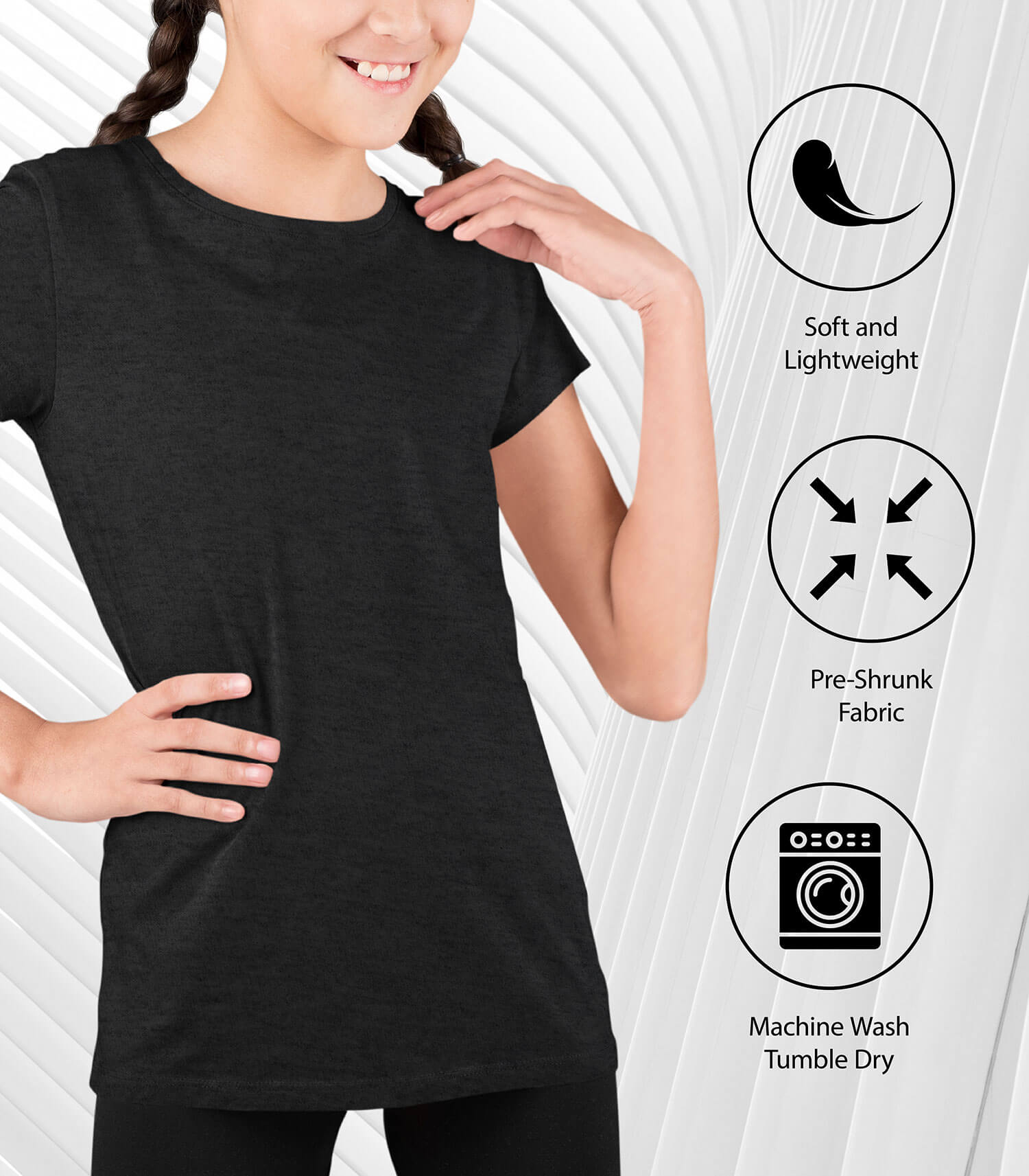 Instant Message - Feliz Navi Dad - Youth Girls Short Sleeve T-shirt - Image 7