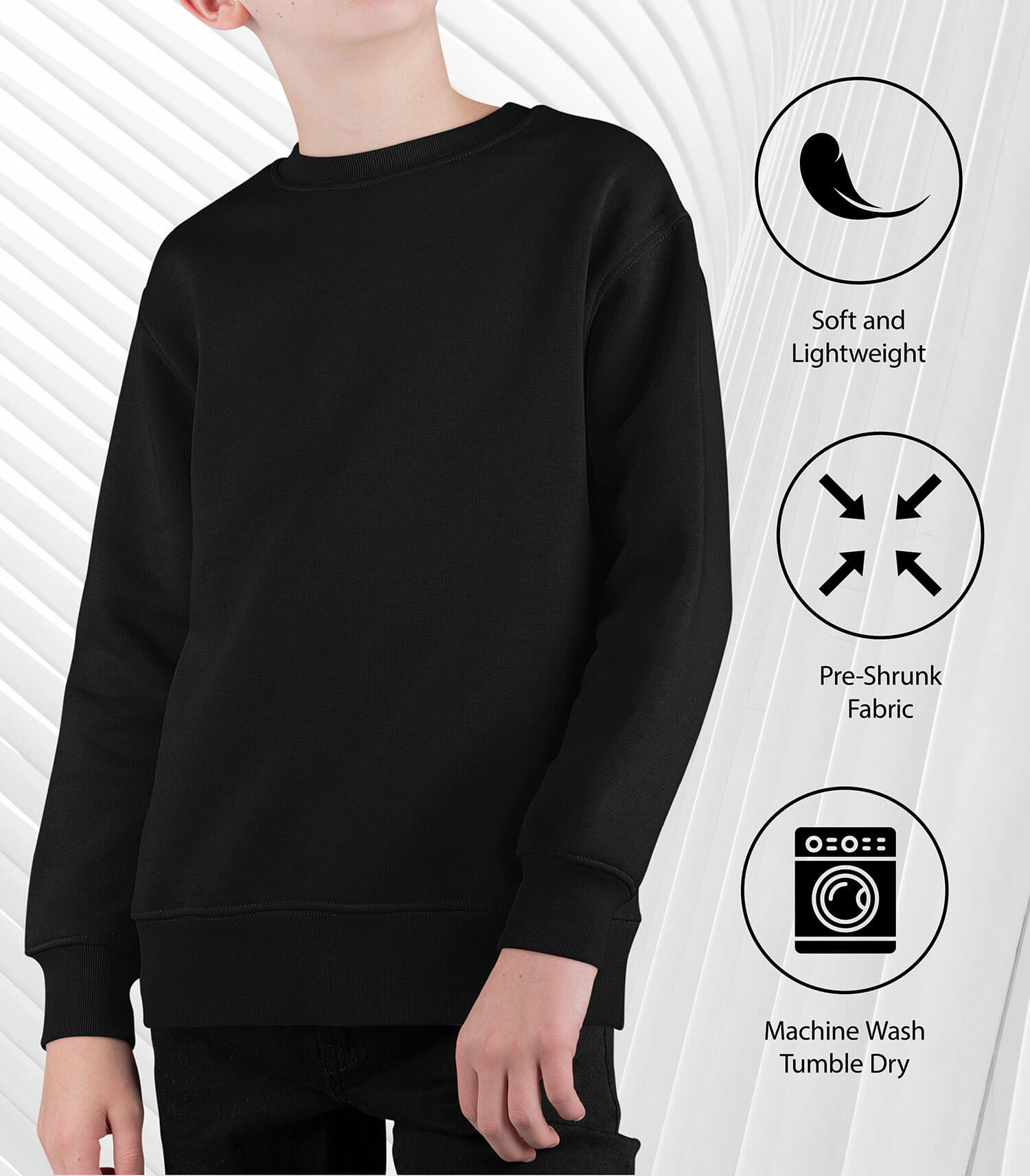 Instant Message - Mamas Merry Little - Youth Crew Fleece Sweatshirt - Image 6