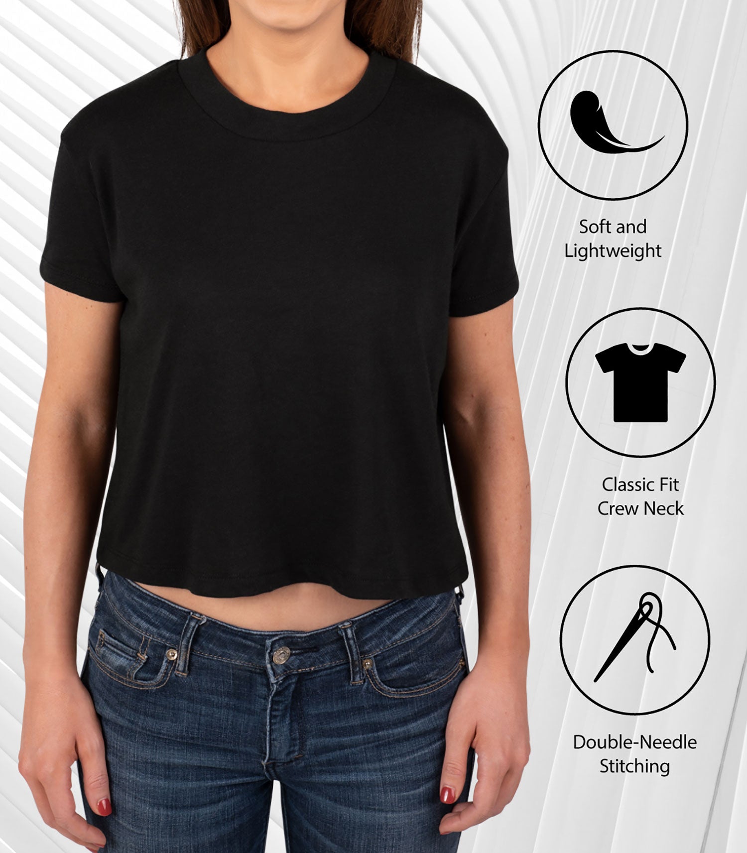 Peanuts - Tree Farm - Juniors Cropped Short Sleeve Graphic T-Shirt - Image 5