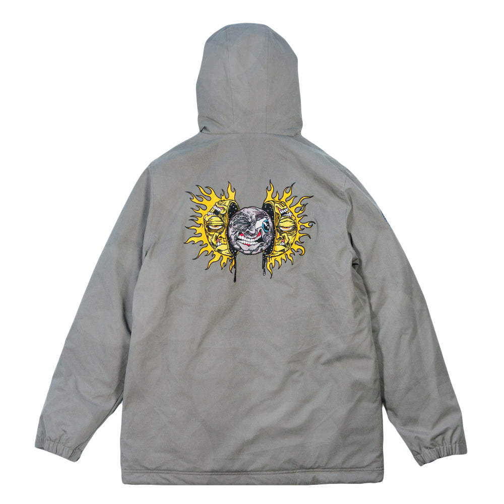 Grassroots California Aaron Brooks Split Moon Gray Parka Jacket - Image 2