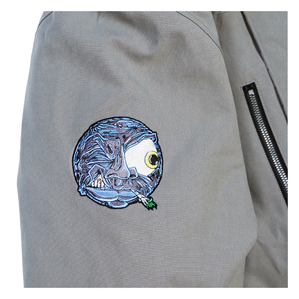 Grassroots California Aaron Brooks Split Moon Gray Parka Jacket - Image 5