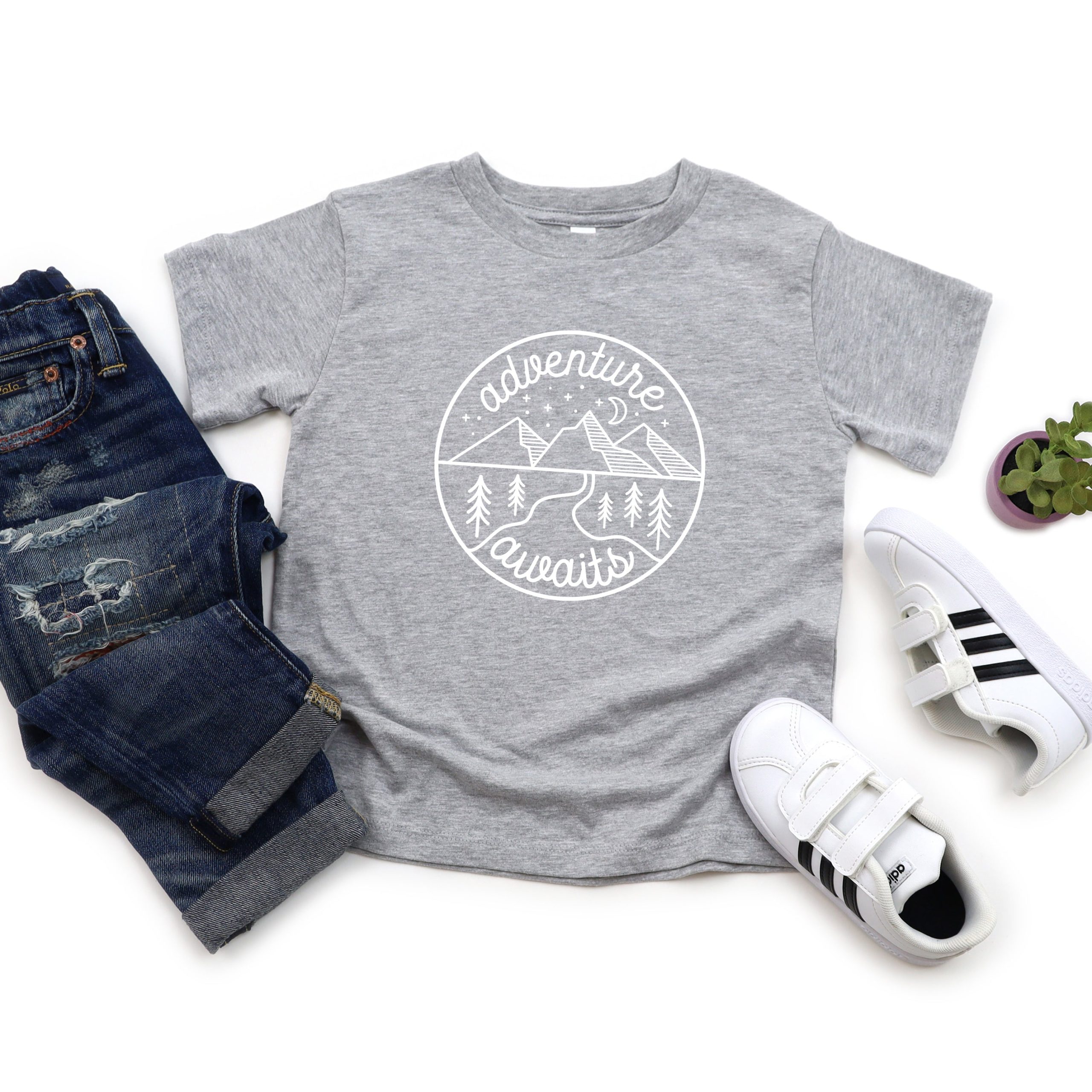 The Juniper Shop Toddler Adventure Awaits Short Sleeve Crew Neck - Image 3