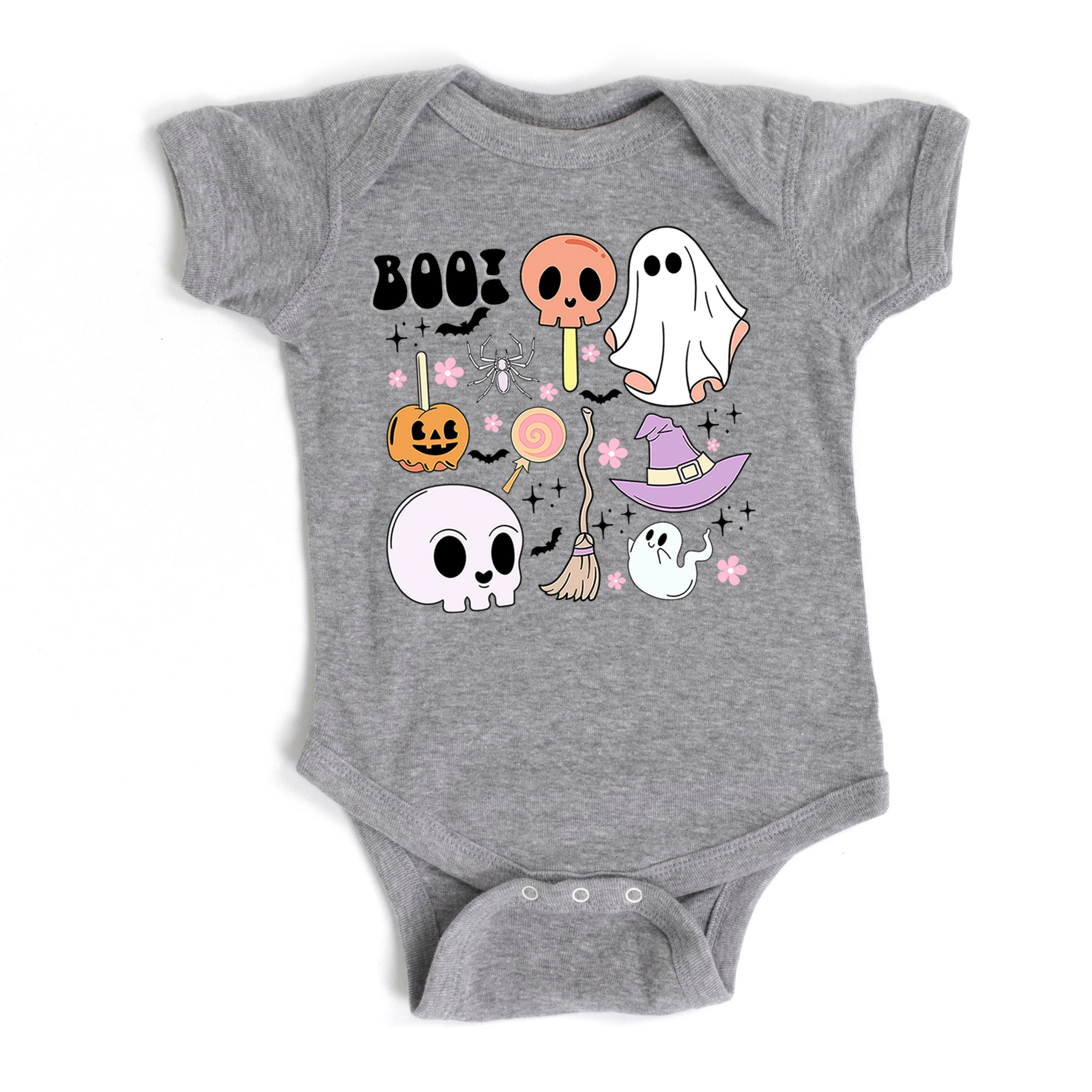 The Juniper Shop Boo Chart Baby Graphic Short Sleeve Onesie - Image 2