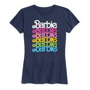 Barbie - Rainbow Stacked Logo - Women's Short Sleeve Graphic T-Shirt