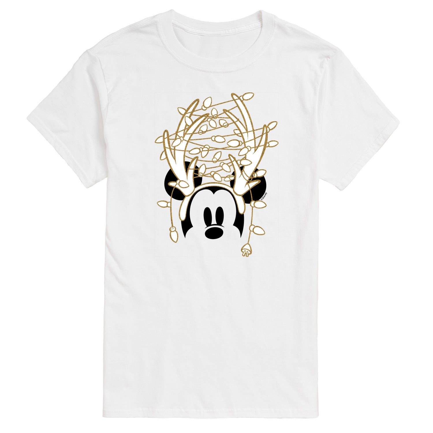 Disney - Christmas Light Mickey - Men's Short Sleeve Graphic T-Shirt