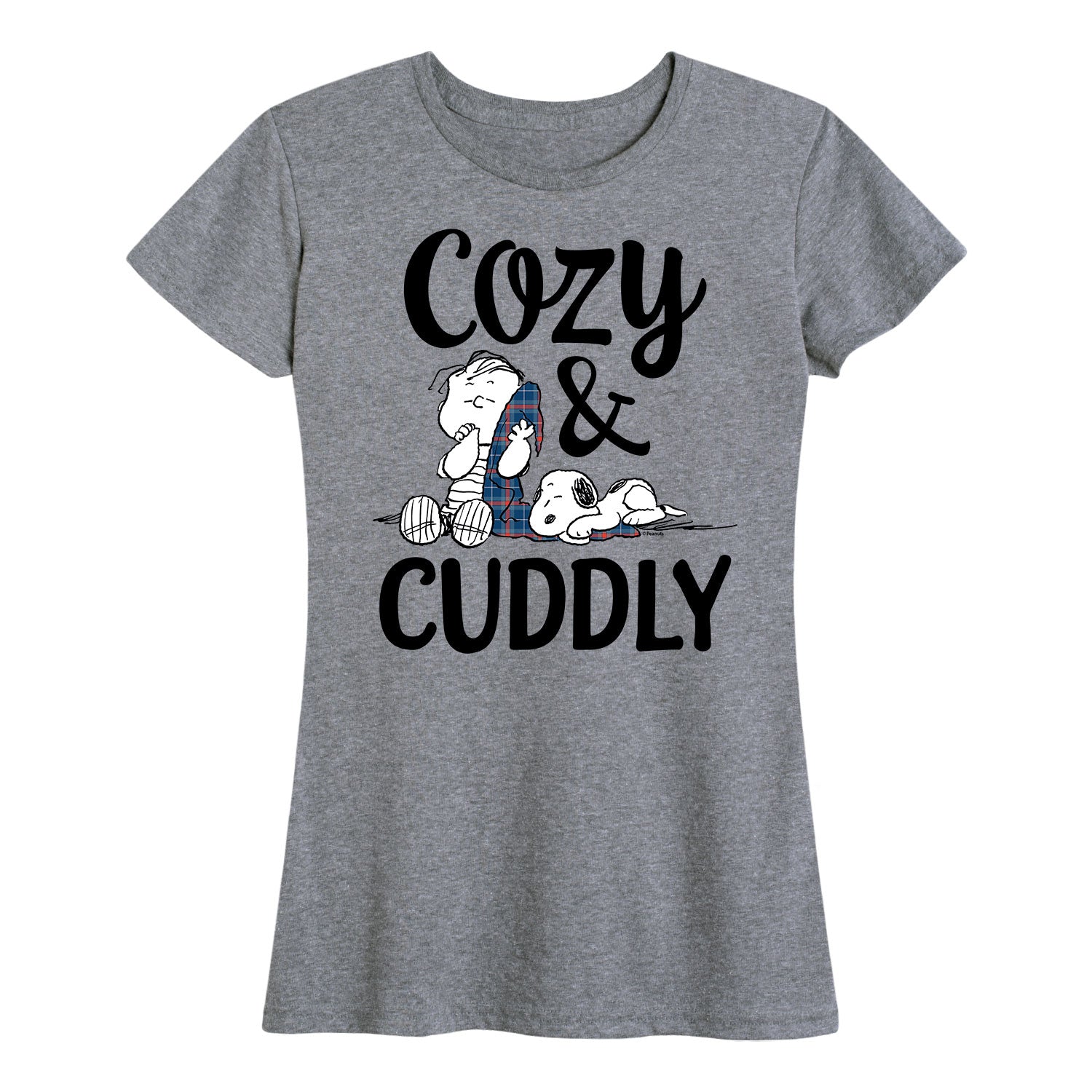 Peanuts - Women's Snoopy Winter Fun Short Sleeve Graphic Tshirts - Image 5