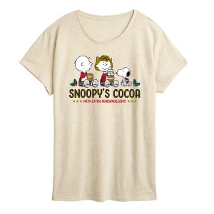 Peanuts - Snoopys Cocoa - Women's Short Sleeve Graphic T-Shirt